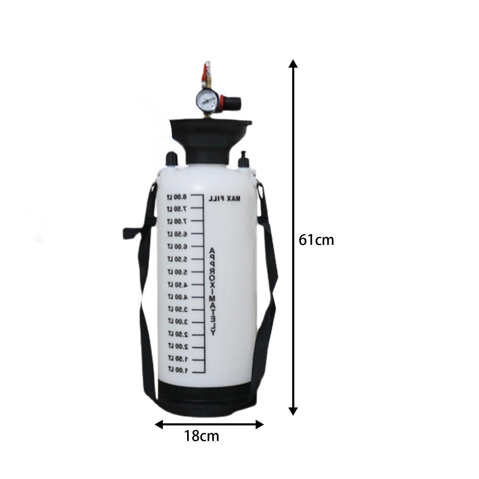 Juego de Herramientas para Bomba de Fluido de transmisión neumática, depósito de llenado de Aceite para Engranajes de 8 l, Recarga de Aceite de, con Adaptador