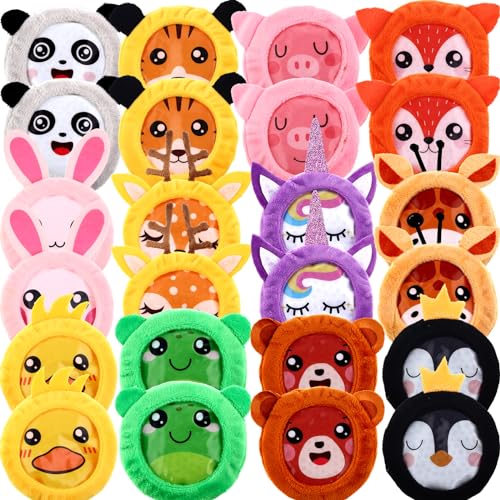 Image of TrelaCo 24 Pcs Boo Boo Ice Packs for Kids Injuries, Cold Hot Gel Pack with Soft Plush Fabric Sleeves, Adorable Zoo Animals Design, Kids Ice Packs, Children's Pain Relief Cold Compress for Injuries