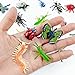 YOOHUA 24PCS Bug Toys Fake Plastic Bugs and Insects for Kids Toddler Halloween Birthday Party Favors Easter Valentines Basket Stuffers Goodie Bag Fillers April Fool's Day Prank Gifts Fake Bugs Toys