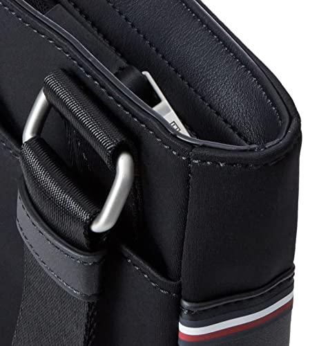 Tommy Hilfiger Men TH Urban Nylon Mini Crossover Shoulder Bag Small, Black (Black), One Size - Image 4