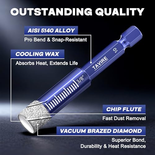Tavire Dry Diamond Drill Bit Set