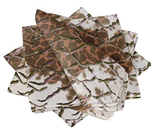 Serviette de table orange poisson girafe pour cocktail et dîner chic