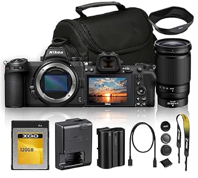 Nikon Z7 II Mirrorless Camera with NIKKOR Z 28-400mm f/4-8 VR Lens Bundle, 45.7MP Full Frame Digital Camera, 4K60 Video, Dual EXPEED 6, 493-Point AF + 120GB XQD Memory Card + Camera Bag