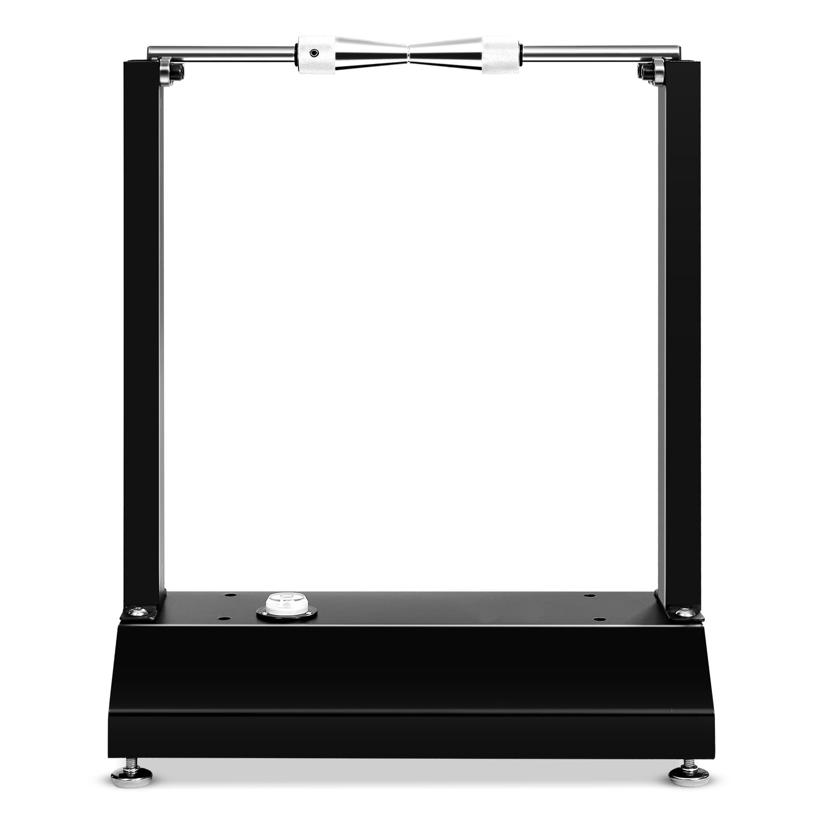 SOARS Appareil d'Équilibrage pour Roues de Moto, Machine d'Équilibrage Universelle 41 X 22 X 55 CM, avec Cônes de Centrage Réglables, Base en Arc Stable et Antidérapant, Noir