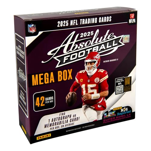 2025–26 Panini Absolute Football Mega Box – Retail Exclusive Parallels & Inserts – NFL Trading...