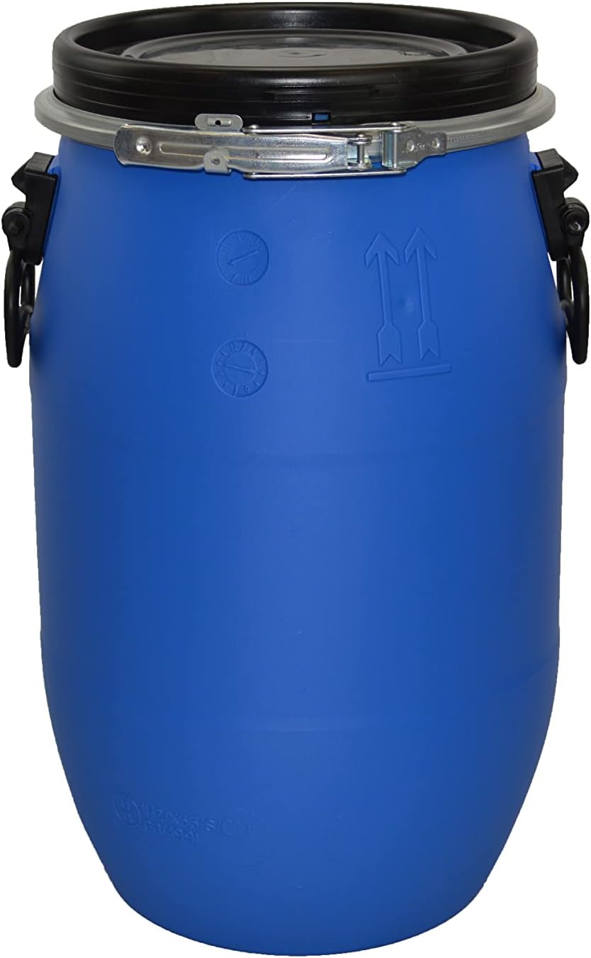 Airtight Storage Container 30 Litre Open Top Barrell Drum Keg UN Approved for Transportation