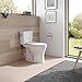 TOTO CST746CEMG#01 Drake Two-Piece Elongated Dual Flush 1.28 and 0.8 GPF DYNAMAX TORNADO FLUSH Toilet with CEFIONTECT, Cotton White