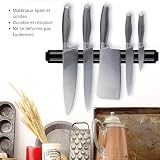 PARENCE.- Magnetyczny uchwyt na nóż 33 cm - Magnetyczny metalowy uchwyt ścienny na noże i przybory kuchenne, oszczędność miejsca w kuchni lub garażu