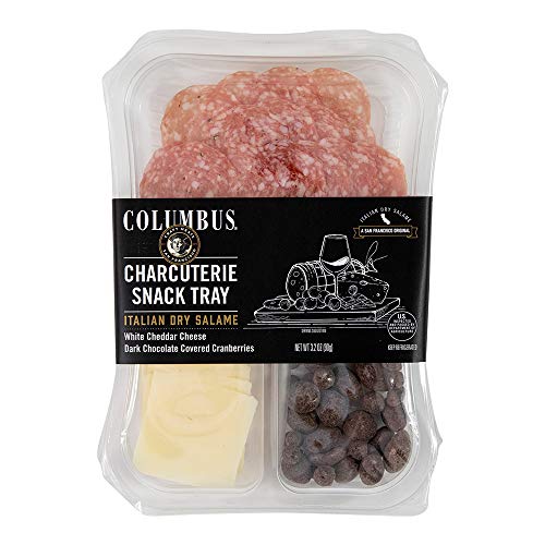 Columbus Italian Dry Salame Snack Tray, 3.2 Oz Pack #TOP4