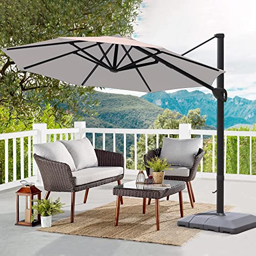 16 patio market umbrella 16ft Market Patio Umbrella w/ Cross Base, Crank, Aluminum Frame