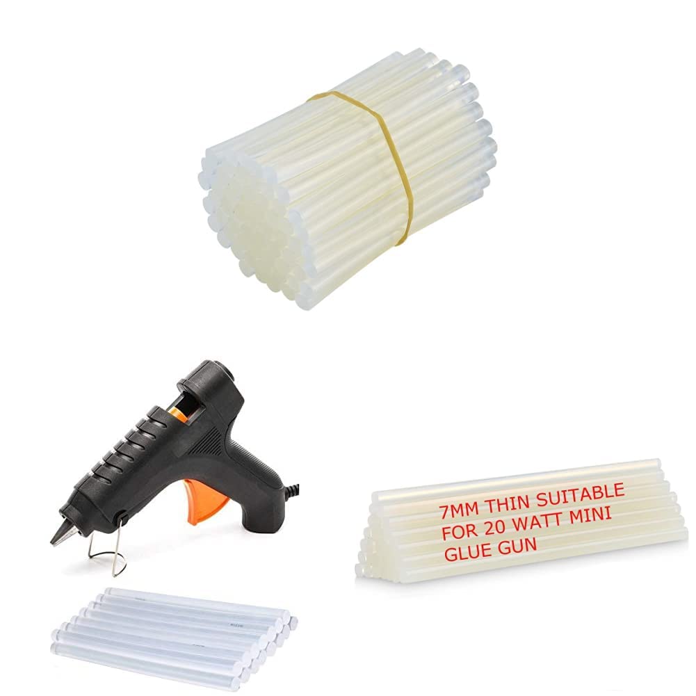 Glun 11MM Transparent Hot Melt 14 Glue Sticks & 40Watt Hot Melt Glue