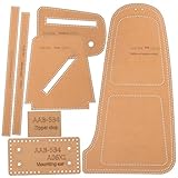 Gatuida Lederschablonenmuster aus Kraftlinerboard Satz mit Vielseitigem Design und Kreativen Selbstgemacht Lederhandwerksvorlagen für Herren Brusttaschen und Umhängetaschen