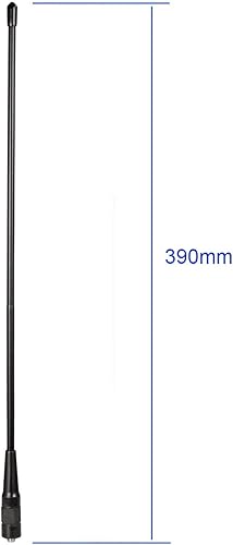 Miniatura 5 de Bingfu Antena de radio VHF UHF de doble banda 136-174 MHz 400-470 MHz Antena de radio bidireccional Walkie Talkie Antena látigo flexible SMA hembra