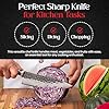 YOKASHI Okami Japanese Knife - 8 inch High-Carbon Damascus Steel Chef Knife - Hand Forged Knife for Precise Chopping, Slicing & Dicing for Professional Chefs and Home Cooks - Good Kitchen Gifts