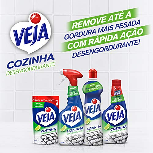 Veja Kit - 1 Limpadores Multiuso Original 500Ml + 1 Limpador Cozinha Desengordurante Limão 500Ml + 1