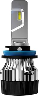 BEAMTECH H11 LED Bulb, 16000LM 70W 30mm Heatsink Base CSP Chips H8 H9 6500K Xenon White Extremely Super Bright Conversion Kit Small Size Halogen Replacement