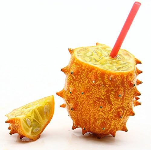 PRIME TIME! KIWANO - JELLY MELON - Horned Cucumber - 5 SEEDS - Cucumis metuliferus - EDIBLE seeds family worship