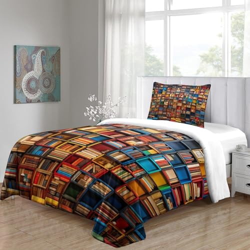 Linge de lit crâne 3D anti-plis en microfibre douce avec zip pour couette d'adolescent