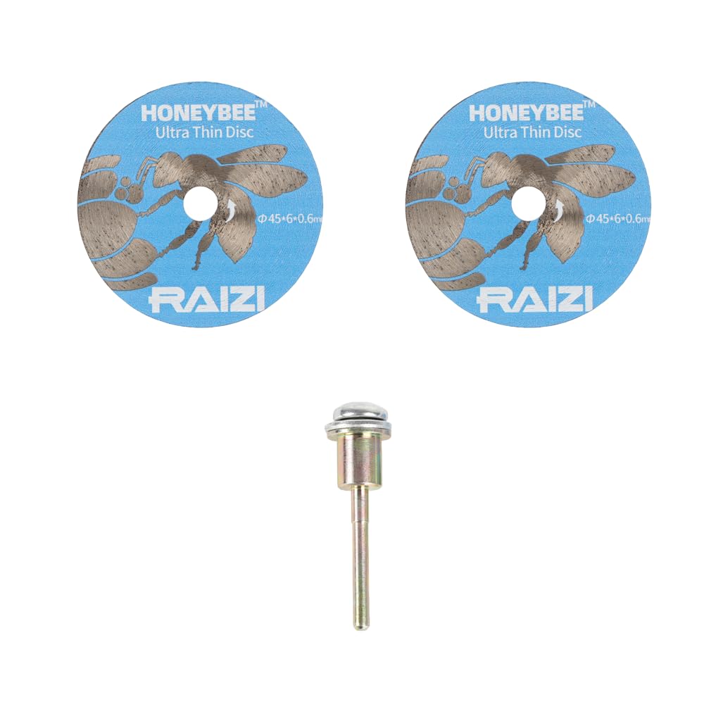 Raizi 2pcs HONEYBEE™ 45mm Diamond Cutting Blade Ultra Thin Disc 0.6mm Thickness Used With Proxxon Mini Angle Grinder Polisherfor for Ceramic Porcelain Stoneware