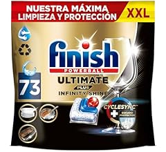 Finish Ultimate Plus Infinity Shine, Dishwasher Tablets Intensive Cleaning & Shine & Glass Protection, 73 Tablets