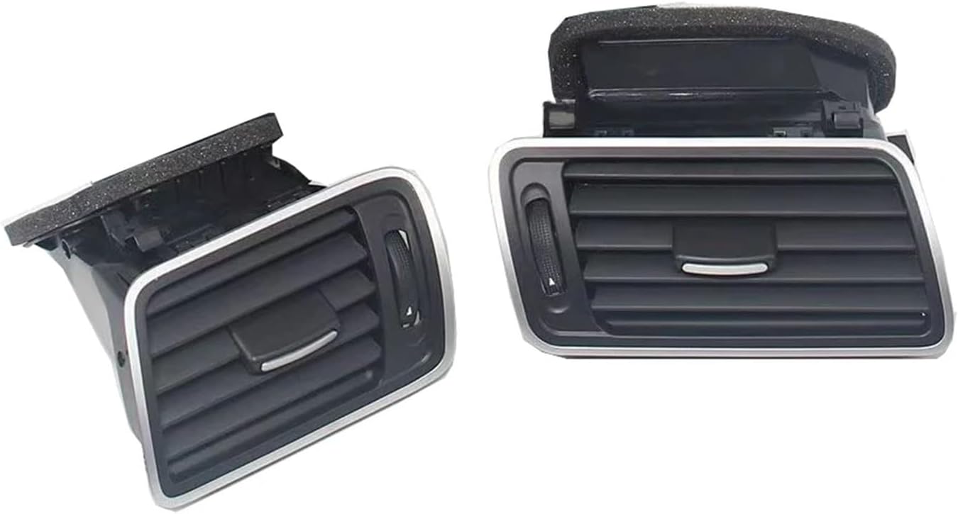 Compatible With VW Passat B6 B7 CC R36 Car Front Dashboard Air Conditioning Outlet A/C Air Conditioning Vents(Matte black L and R)