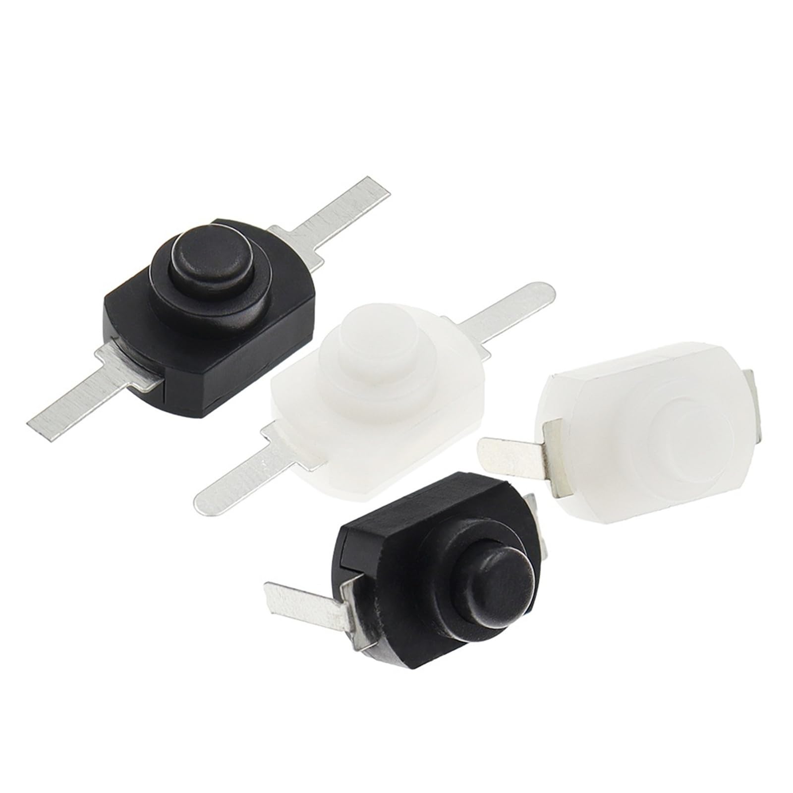 Miniinterruptor 12x8mm con autobloqueo de alta precision para linternas electricas 10 uds 7