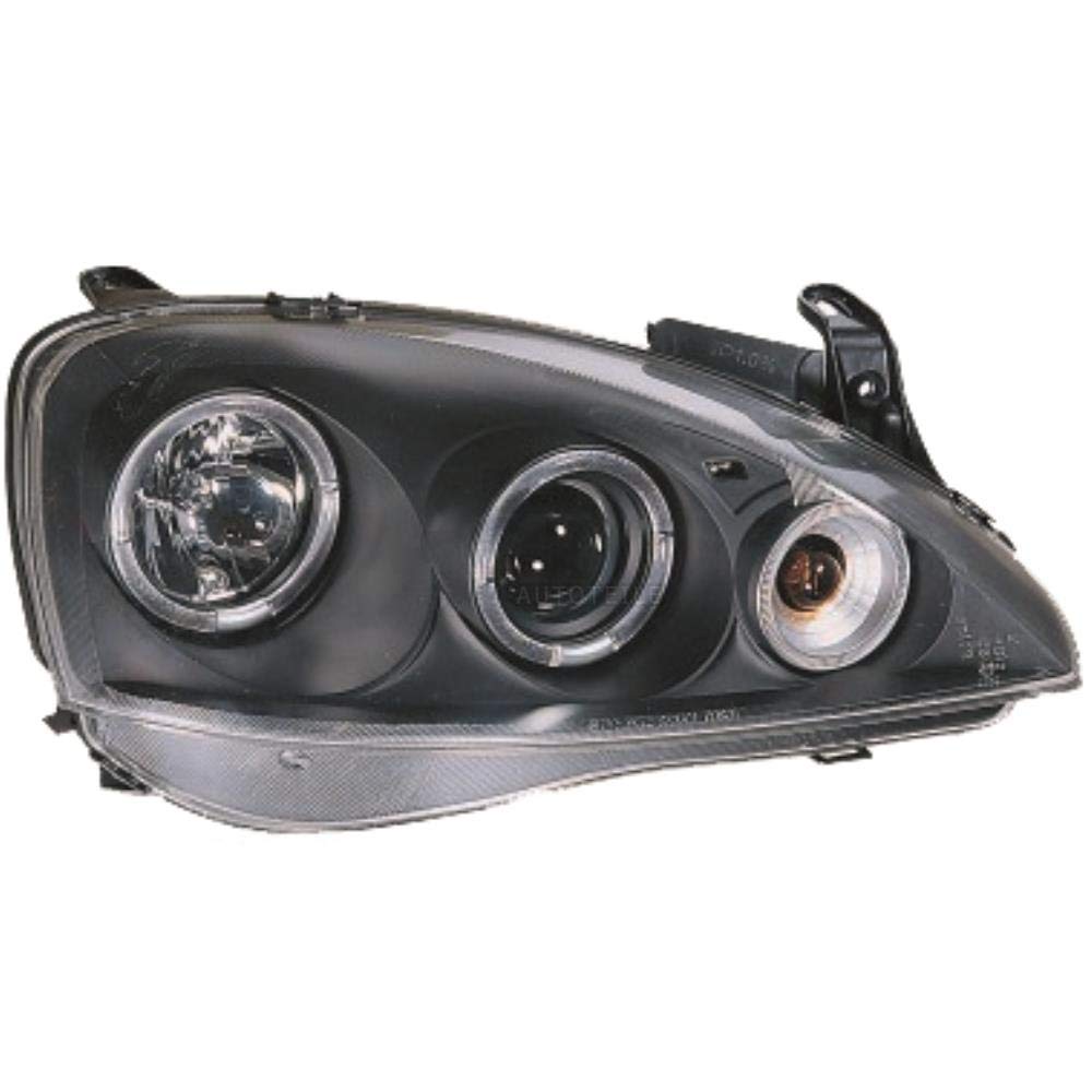 Set fari Corsa C, anno di costruzione 00-06, Angel Eyes, vetro trasparente/nero