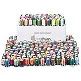 Polyester Embroidery Machine Thread Set (260 Spools, 500m Each) by SMB Always