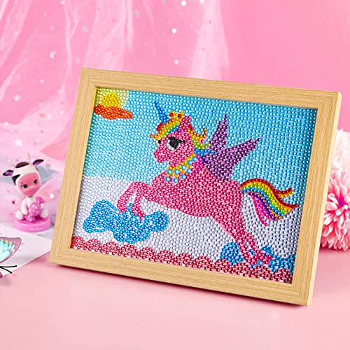 Y7Y7 5D Diamond Painting Kits For Kids With Frame, Diamond Art For Kids Ages 5-8-12, Crystal Diamond Painting, Diamond Painting For Boys Girls, Gem Art Painting Kit, Holiday Gifts For Children #TOP1