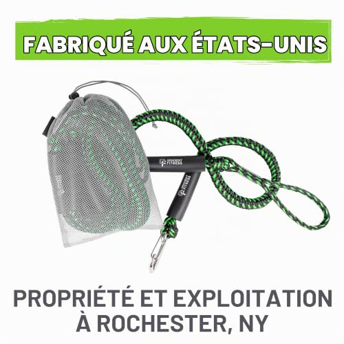 Gradient Fitness| Bungee Dock Line (6' - Paquet de 2) | Les Lignes de Quai de Bateau à Corde Marine facilitent l'amarrage et l'embarquement pour Le Jetski, Le Kayak, Le Ponton. Accessoire de Bateau – vue 9