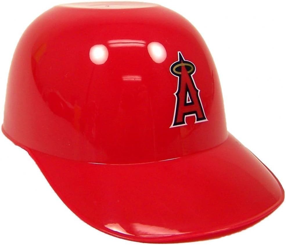 MLB Mini Batting Helmet Ice Cream Sundae/Snack Bowls, Angels - 12 Pack