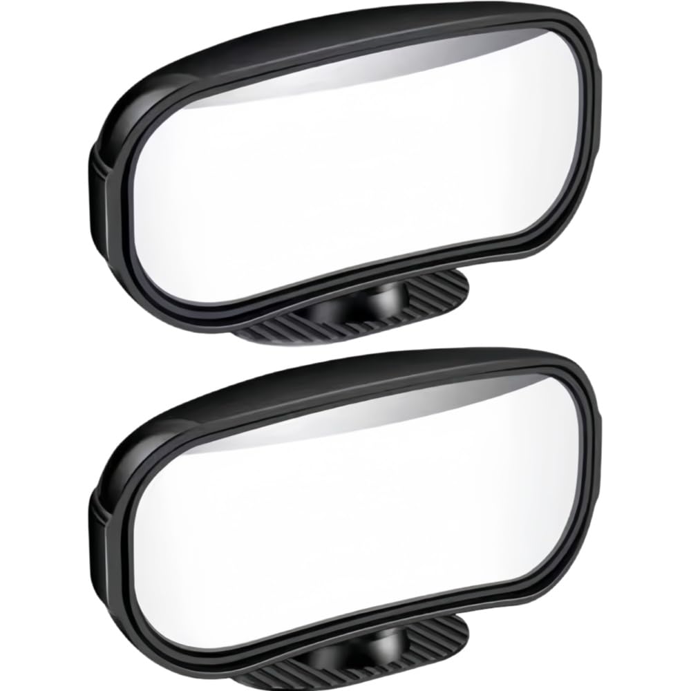 Toter Winkel Spiegel Auto für Mazda 2, Auto Toter Winkelspiegel 360 Grad Außenspiegel Blindspiegel HD Konvex Weitwinkel Totwinkel Rückspiegel,Black