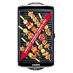 Chefman Electric Smokeless Indoor Grill w/ Non-Stick Cooking Surface & Adjustable Temperature Knob from Warm to Sear for Customized BBQing, Dishwasher Safe Removable Water Tray, Black - Image 4