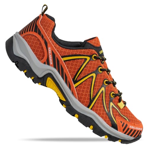 Kirkjubøur® Makalu - Zapatos unisex transpirables para exteriores, con suela flexible y alta amortiguación, en muchos colores, naranja, 43 EU Kirkjubøur® Makalu - Zapatos unisex transpirables para exteriores, con suela flexible y alta amortiguación, en muchos colores, naranja, 43 EU