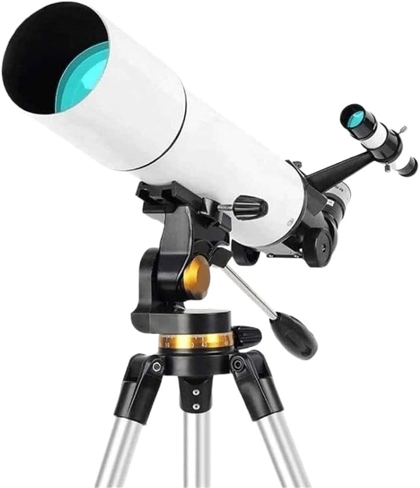 大人と子供のための望遠鏡、天文学の初心者のための80mm口径の天文屈折望遠鏡、電話アダプターとキャリーバッグ付きの500mmポータブ