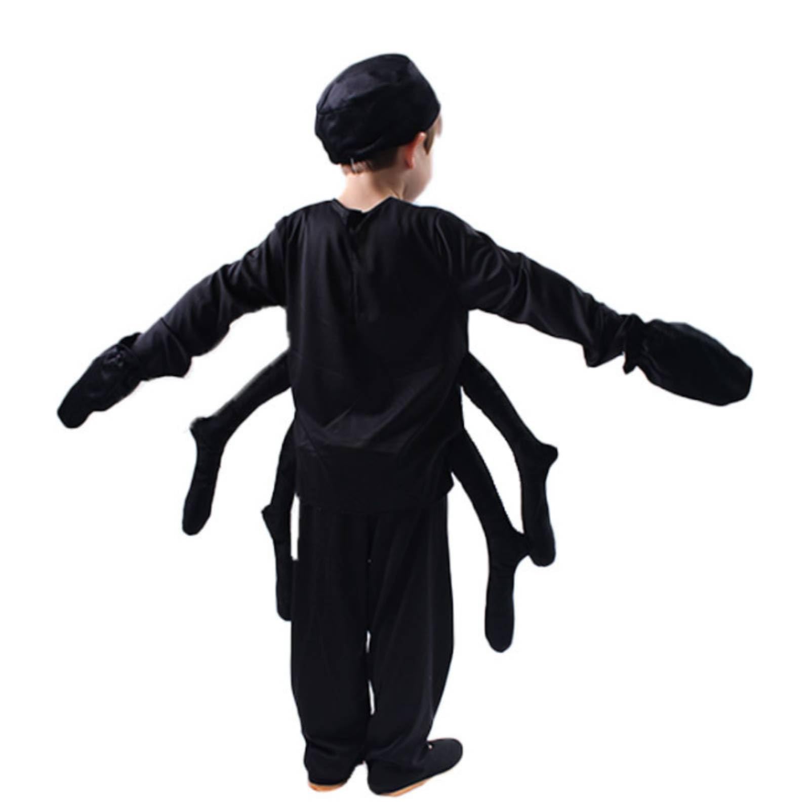 Costume da Ragno con Zampe Attaccate Co Travestimento da Ragno Resistente Ve di Carnevale per Halloween, Cosplay, Spettacoli Teatrali