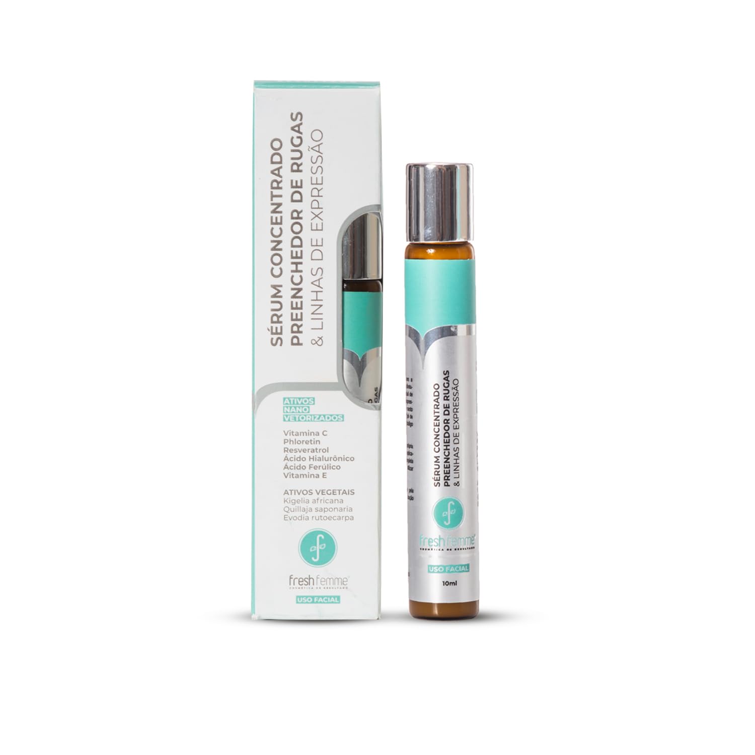 Fresh Femme Sérum Facial Reparador Concentrado, Preenchedor de Rugas, com Vitamina C,
