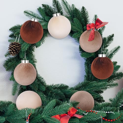 Boules de Noël en velours incassables pour décorer sans risque de casse - 8