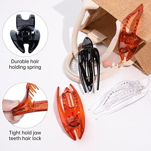 Aileam 6Pcs Flat Claw Clip French Concord Hair Clip For Women Thick Hair Clips Grip Yoga Hair Banana Barrettes For Styling Women Girls Thin Hair Accessories #TOP5