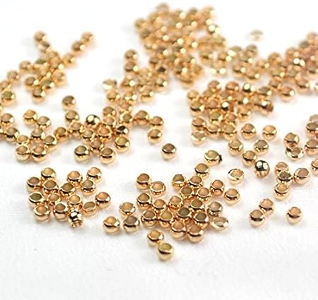 Amazon かしめ玉 ゴールド つぶし玉 2mm 約200個 小 アクセサリー パーツ 金具 パウダートレーディング アクセサリーパーツ 通販