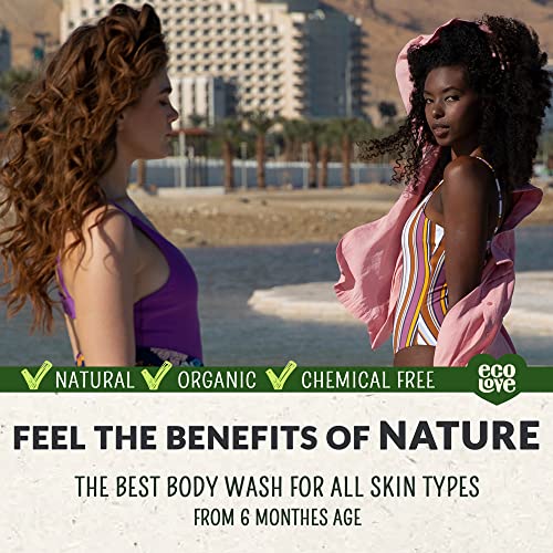 Ecolove - Natural Moisturizing Body Wash For Dry Skin - With Organic Cucumber - No Sls Or Parabens - Vegan And Cruelty-Free Shower Gel, 17.6 Oz #TOP3