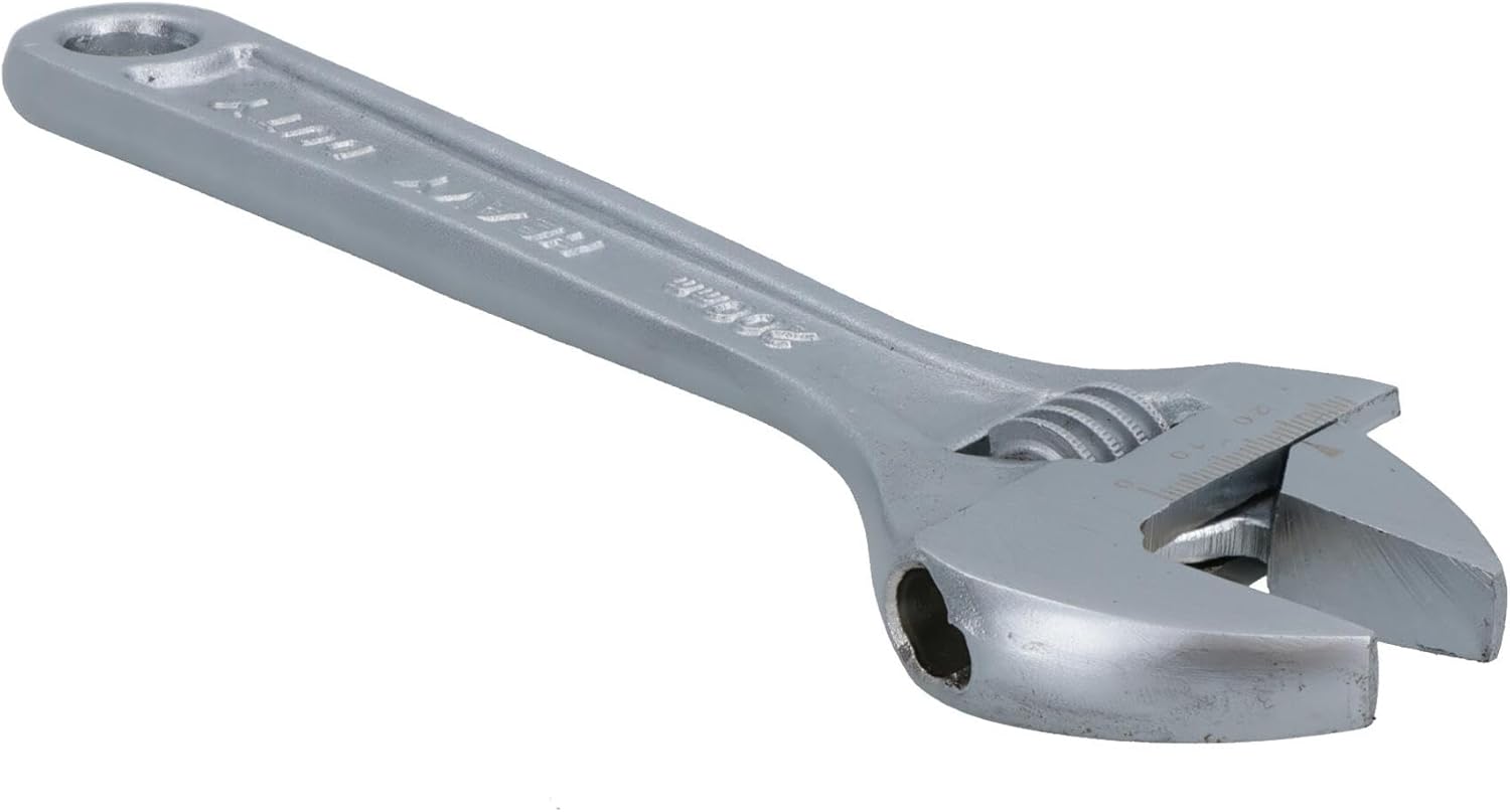 8" Adjustable Spanner/Wrench Monkey Pipe Plumbers Opening Range 0-25mm TE376
