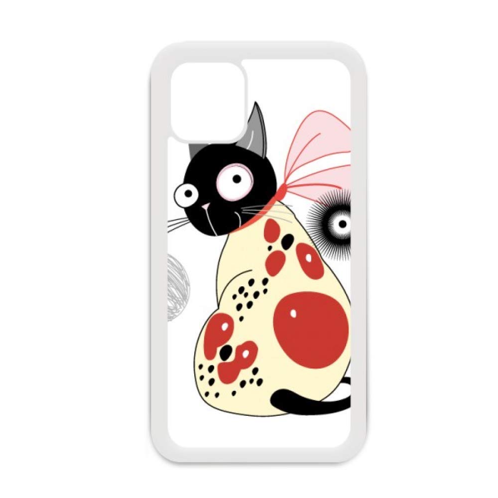 Coque iPhone 12 Pro Max chat mignon blanc pour amateurs de chats - 4