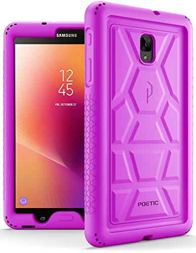 Galaxy Tab A 8.0 (2017) Case, Poetic TurtleSkin Rugged Heavy Duty Silicone Sound-Amplification Cover Case for Samsung Tab A2 S/SM-T385 /T380 / Galaxy Tab A 8.0 2017 [NOT FIT 2015 Version] Purple
