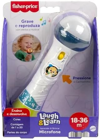 Fisher-Price, Brinquedo para Bebês Microfone para crianças a partir de 18 meses Menor preço em Fisher-Price, Brinquedo para Bebês Microfone para crianças a partir de 18 meses