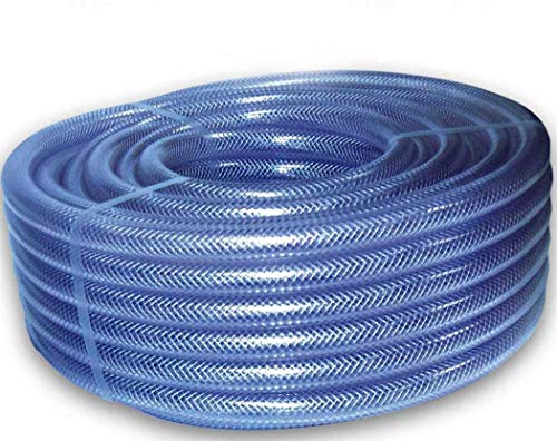 1/2 Inch Clear Braided 4 Power Flush Power Flushing Dump Hose Water 13mm Compressor New