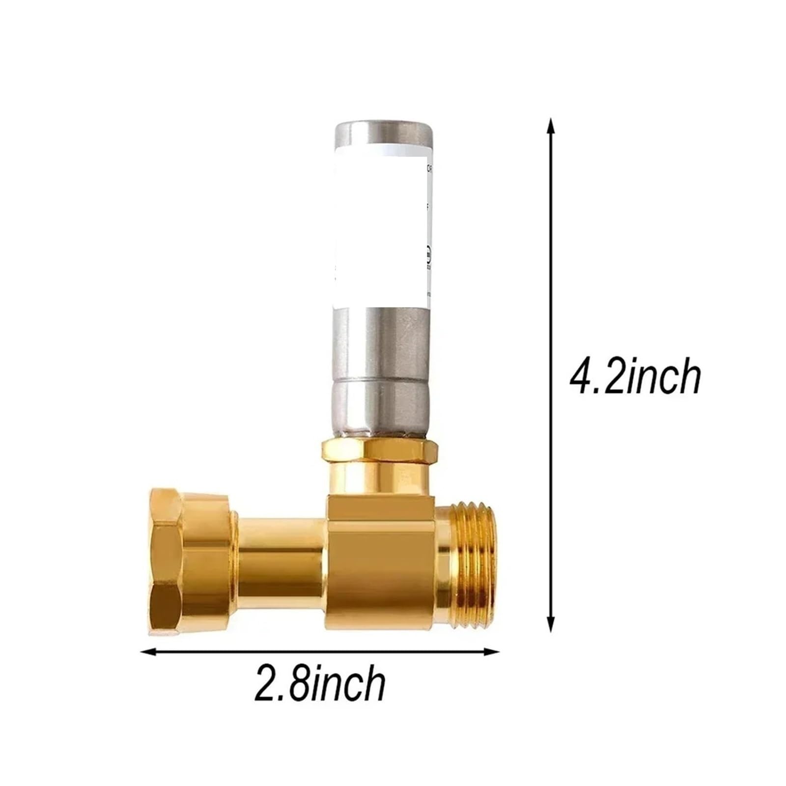 2 Uds 3/4 "NH Rosca Tee Pararrayos De Golpe De Ariete For Lavadora(1 pcs)