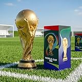 Trivolusia World Cup Trophy Replica for 2026 - PVC Souvenir & Decoration, Mini Football Champion Cup Gift (5.1 in-D)