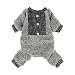 Fitwarm Fuzzy Velvet Thermal Pet Clothes for Dog Pajamas PJS Coat Jumpsuit Medium