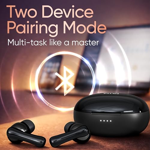 Image of Mivi SuperPods Harmony TWS Earbuds [New Launch] with 35dB Quad-mic ANC, Spatial Audio & 3D Soundstage, 65 Hours Playtime, Bluetooth v5.4, Made in India True Wireless Ear Buds